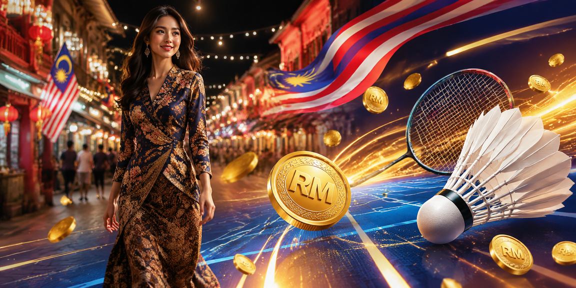 Proses deposit dengan tema batik Melaka untuk permainan dalam talian Malaysia